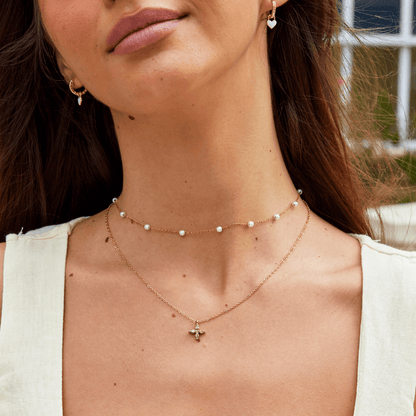 Elowyn Krystalblad Halskæde