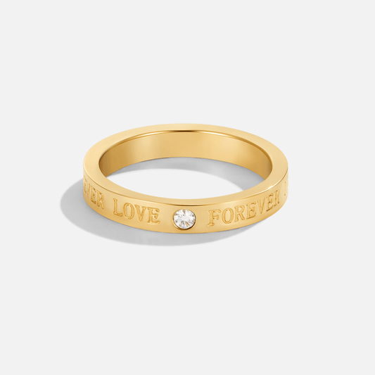 Evig Kærlighed Krystal Guld Ring