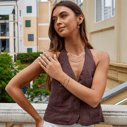 Firkløver Krystalarmbånd