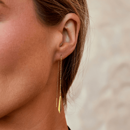 Guld Dakota Kvast Øreringe