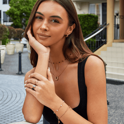 Gyldent Hestesko Halskæde