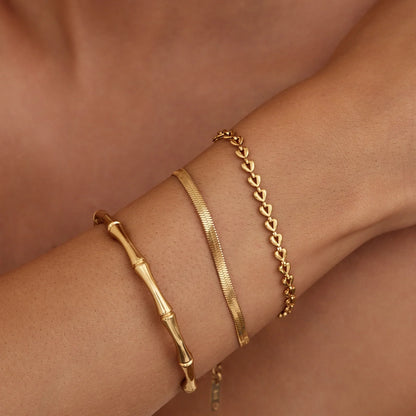 Hjertekæde Armbånd