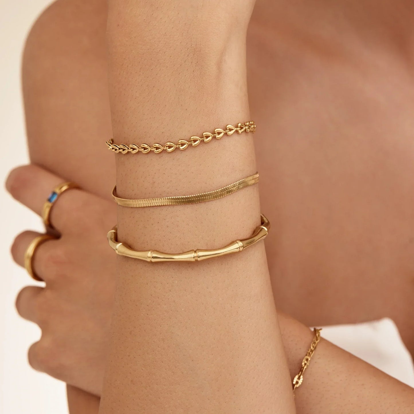 Hjertekæde Armbånd