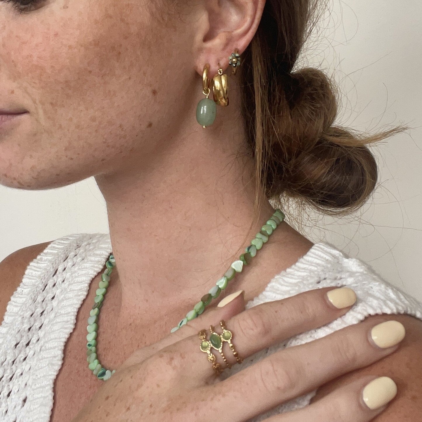 Mira Rustfrit Stål Hjerte Halskæde