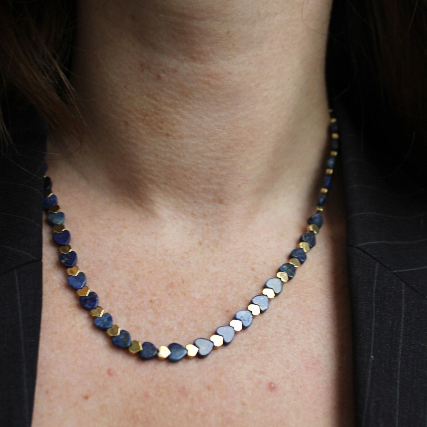 Mira Rustfrit Stål Hjerte Halskæde