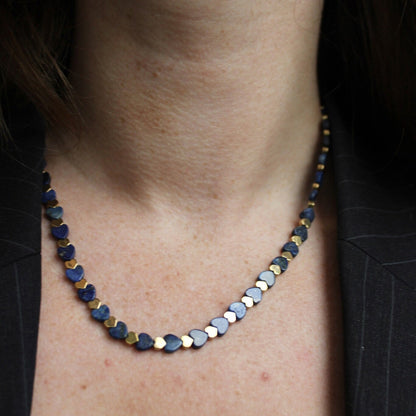 Mira Rustfrit Stål Hjerte Halskæde