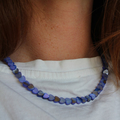 Mira Rustfrit Stål Hjerte Halskæde