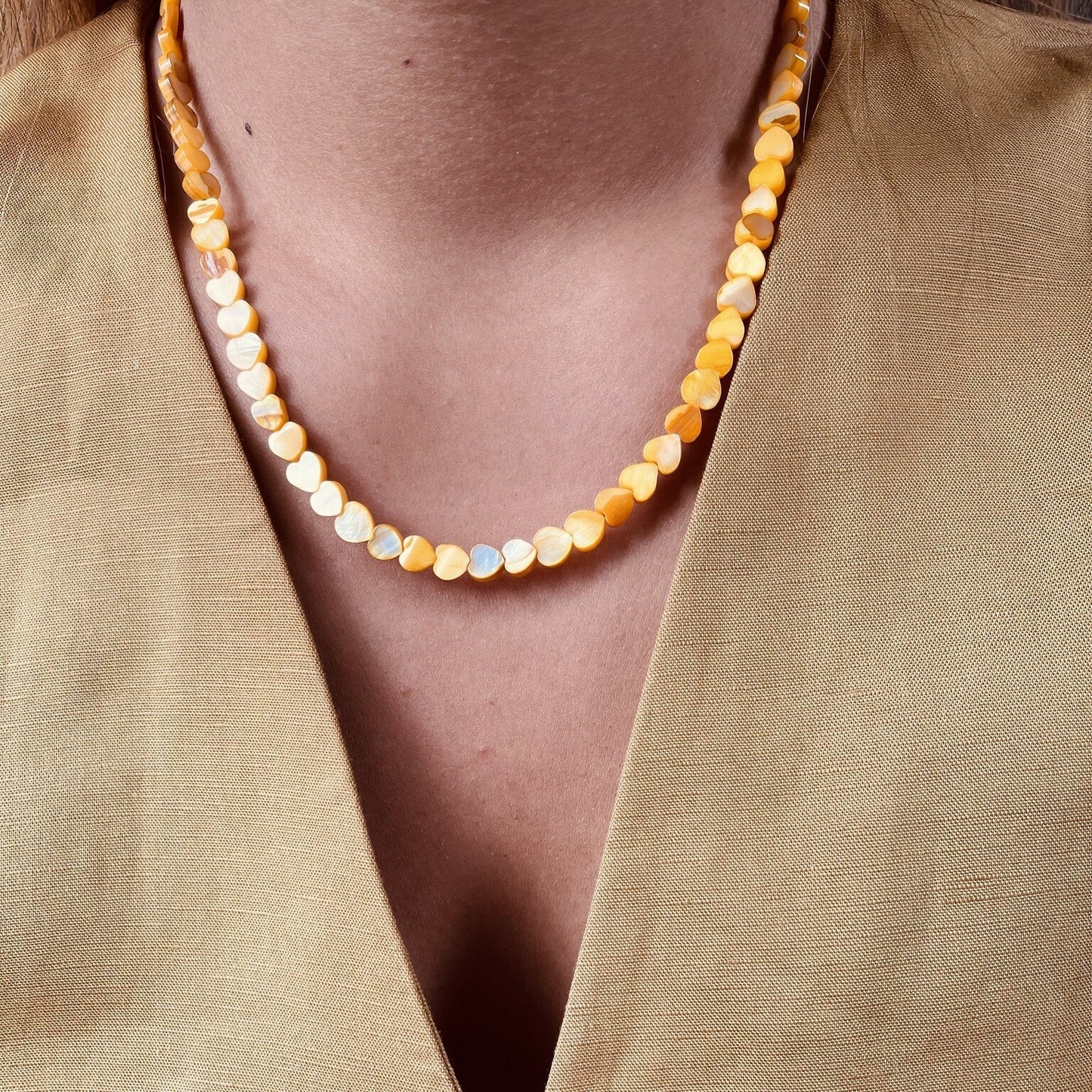 Mira Rustfrit Stål Hjerte Halskæde