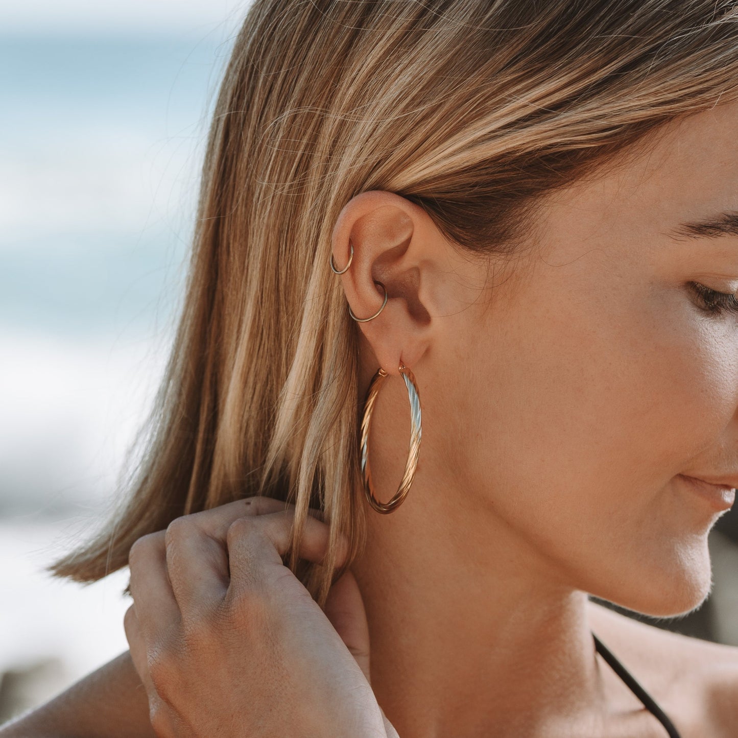 Bold Twisted Øreringe