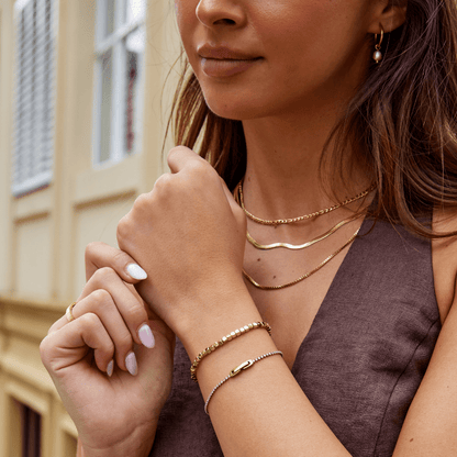 Lexi 18K Guld Terningearmbånd