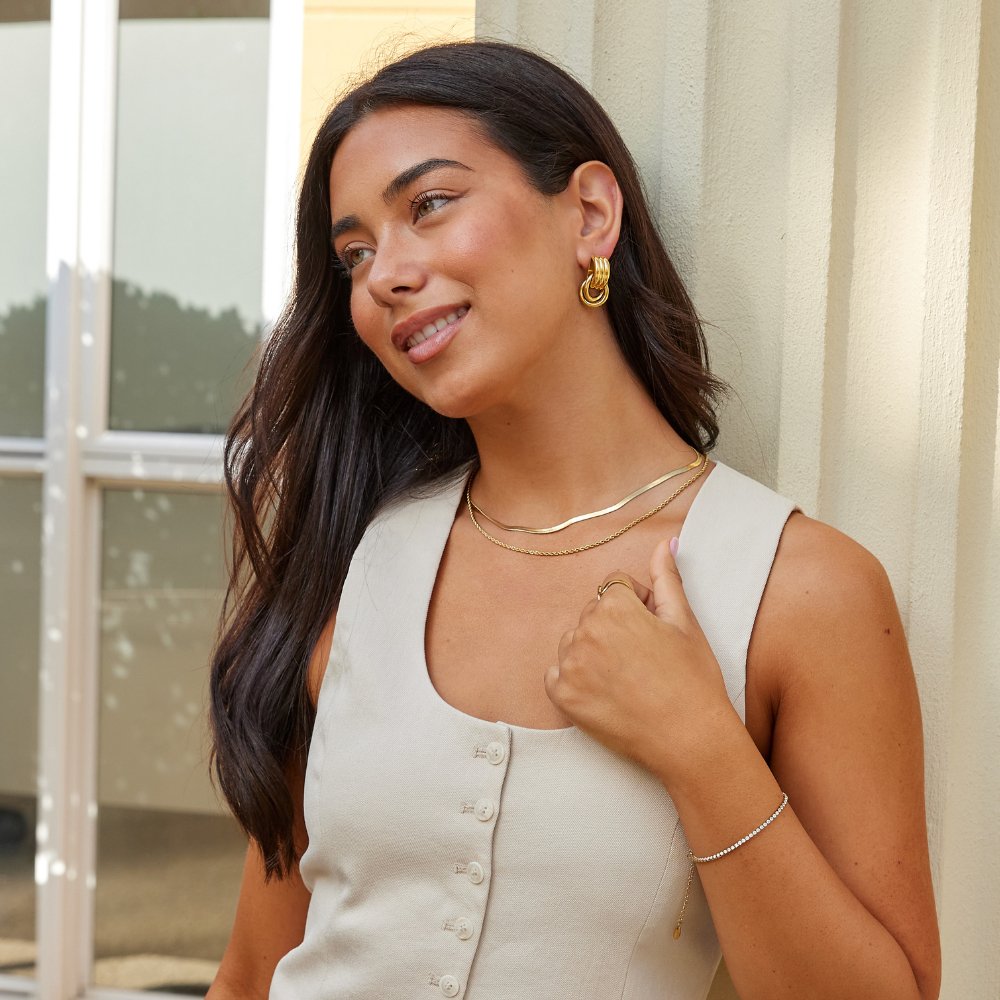 Lexi Schicht-Hoops Ohrringe