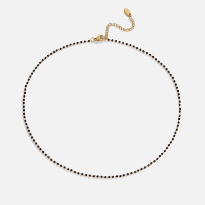 Maisie Sort Perlehalskæde