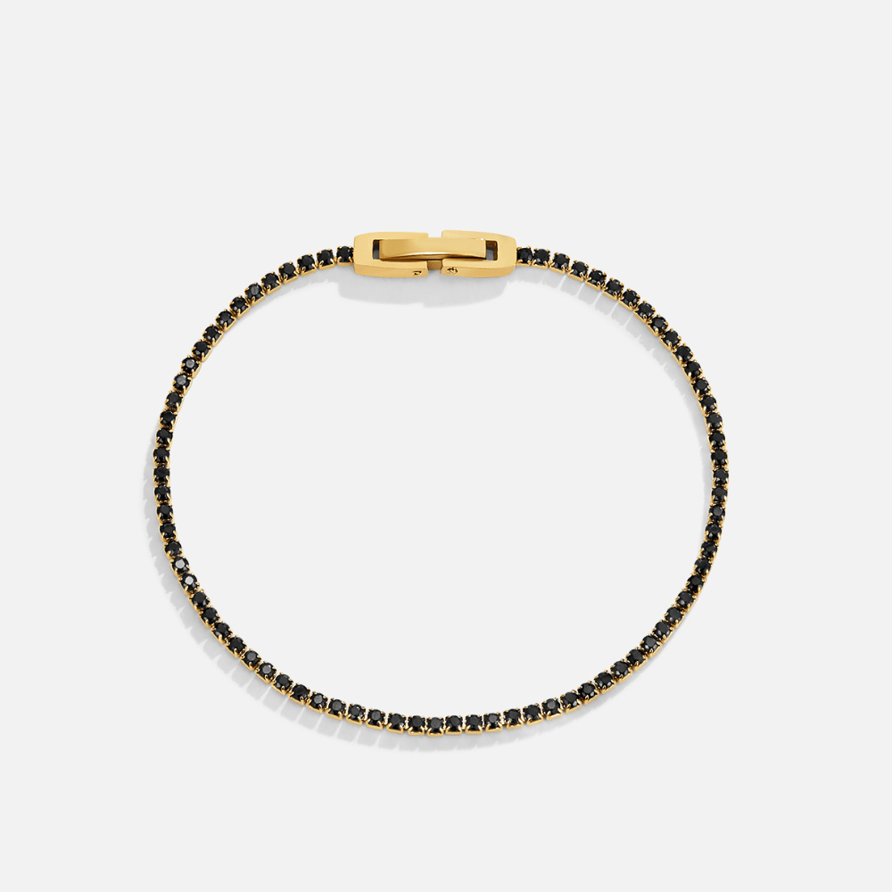 Midnat Sort Krystalarmbånd