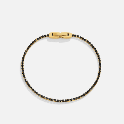 Midnat Sort Krystalarmbånd