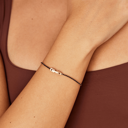 Midnat Sort Krystalarmbånd