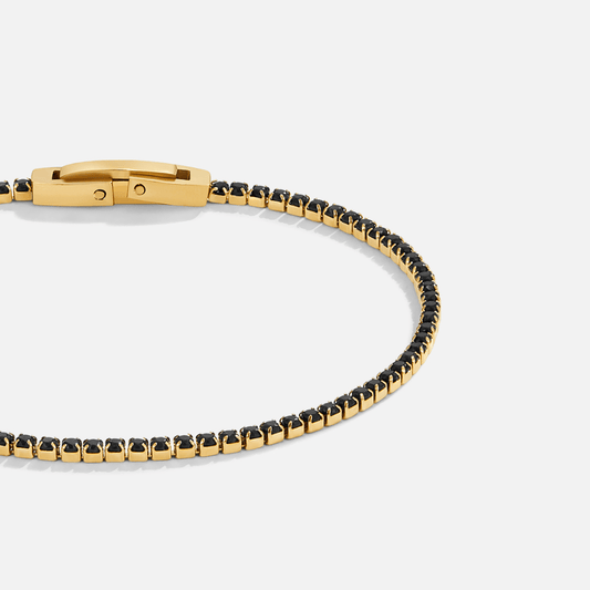 Midnat Sort Krystalarmbånd