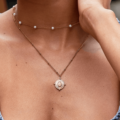 Monique Vintage Stenhalskæde