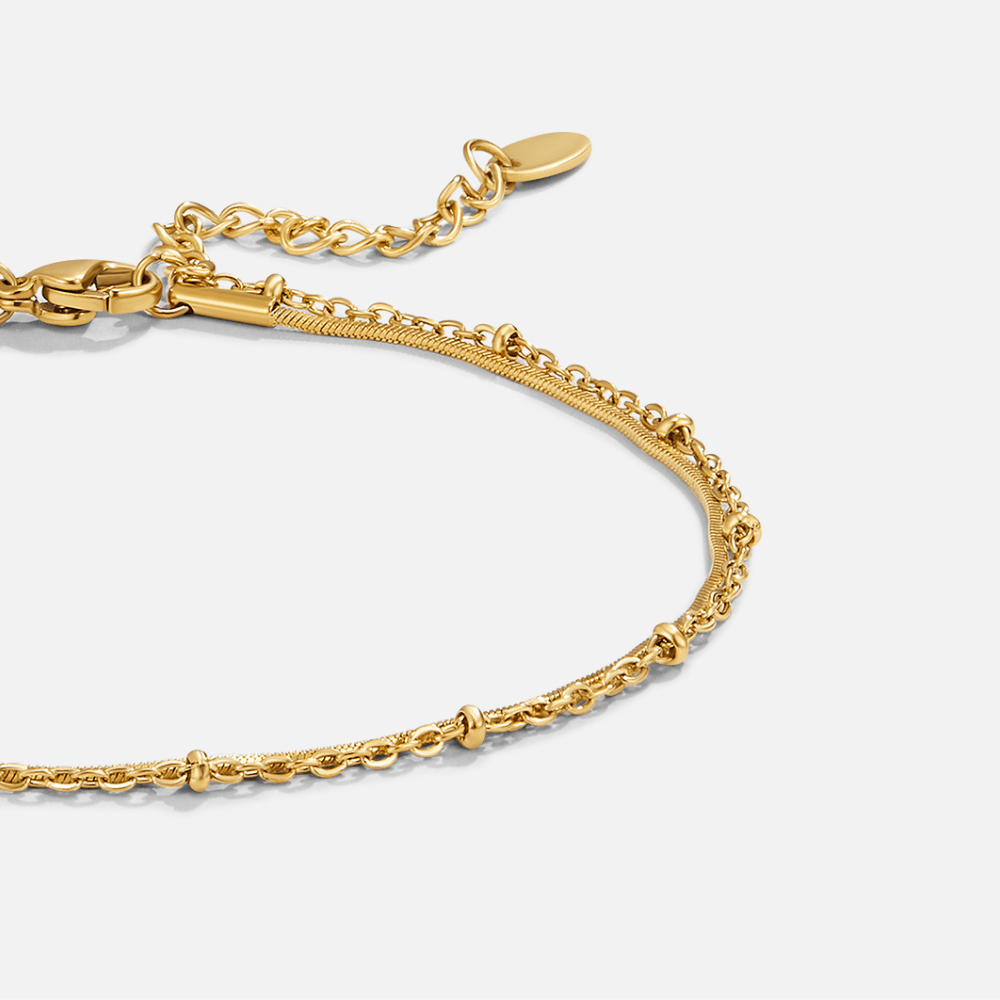 Pia Guld Lagdelt Anklet
