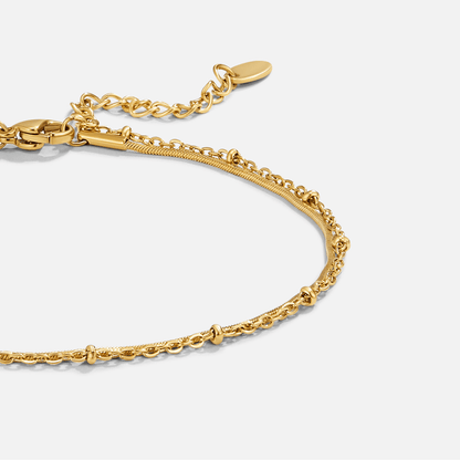 Pia Guld Lagdelt Anklet