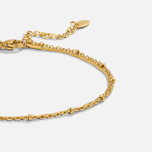 Pia Guld Lagdelt Anklet