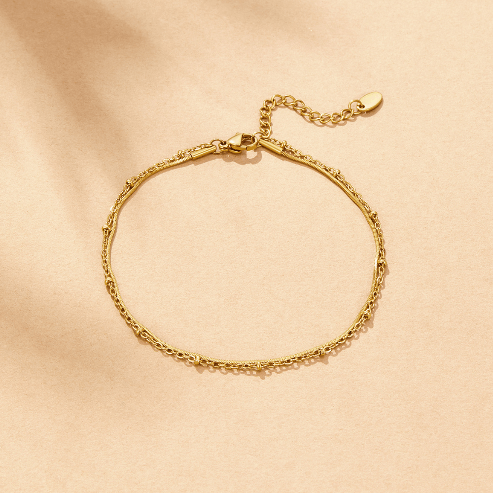 Pia Guld Lagdelt Anklet