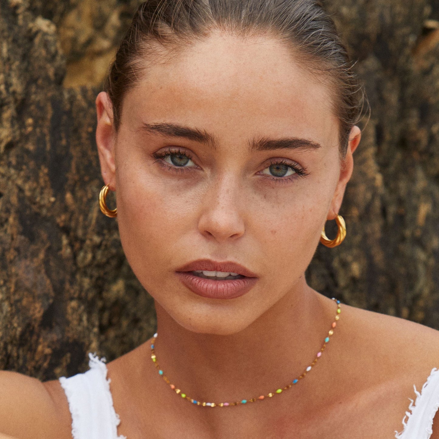 Rainbow Delikat Halskæde