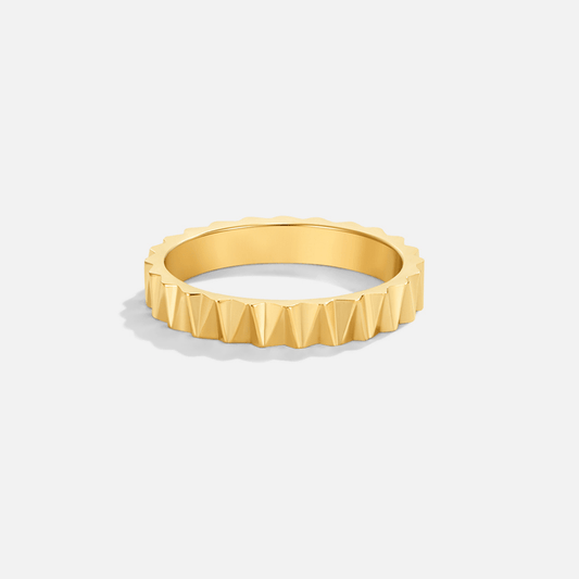 Reene Geometrisk Guld Ring