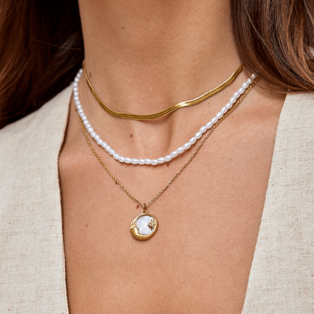 Sarya Slangekæde Guld Halskæde