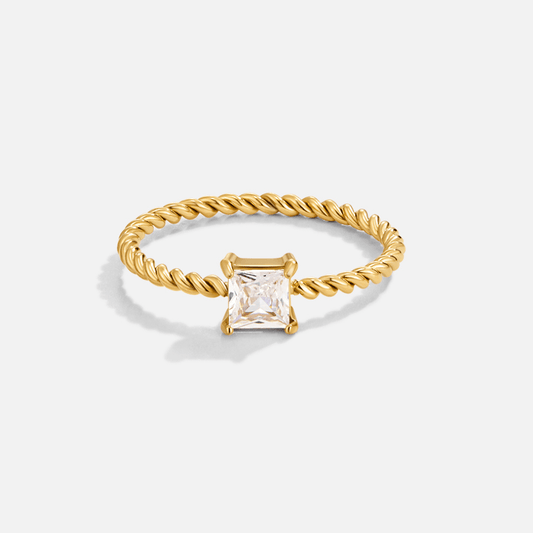 Sofia Krystal Twist Ring