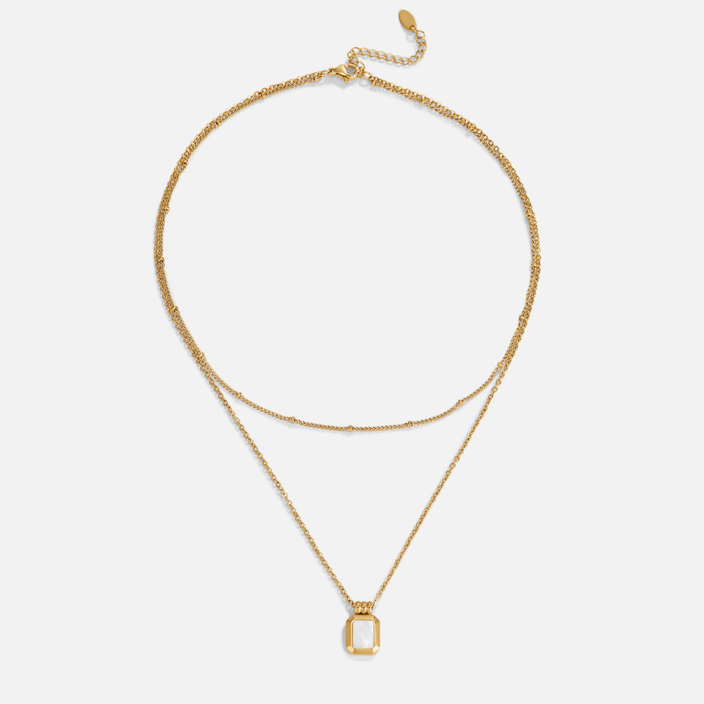 Valerie Lagdelt Hvidt Vedhængshalskæde