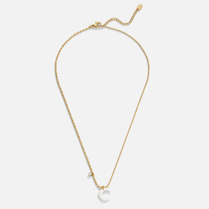 Hvid Halvmåne Vedhæng